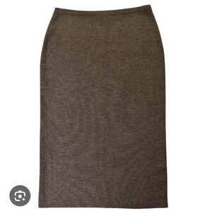 Eileen Fisher stretchy wool midi skirt Sz XL